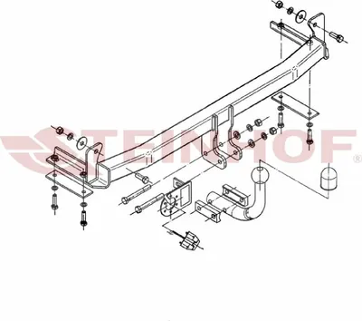 Produktbild von Z547789 Anhängerkupplung passend für SEAT Cordoba 09/1999-12/2002 starr