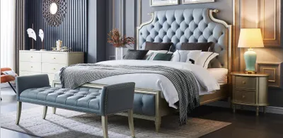 Immagine prodotto di Camera da letto Letto Design Letti 180 x 200 cm Dubai Doppio Hotel Legno