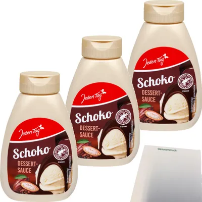 Produktbild von Jeden Tag Dessertsauce Schoko 3er Pack (3x250g Tube) + usy Block