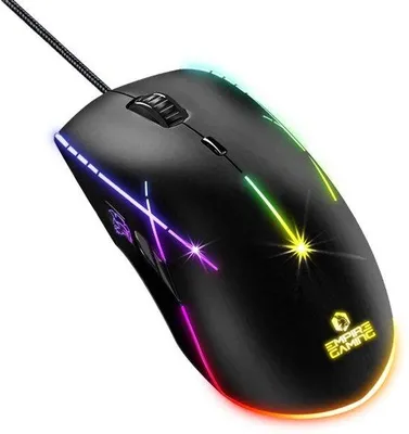 Productafbeelding van Gaming Muis Tweehandig - 6400 DPI Optische Sensor - 7 Programmeerbare Knoppen - RGB Verlichting - USB Aansluiting