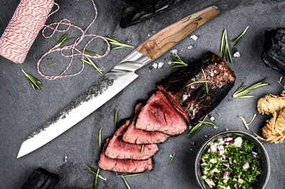 Immagine prodotto di Coltello da carne Forged Katai, acciaio VG10, manico in legno di radice, 20,5 cm
