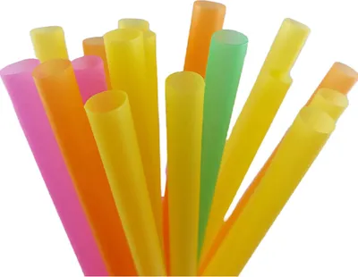 Produktbild von Nipter BUBBLE TEA recycelbare Plastik-Strohhalme, 20 cm, 2 Packungen mit 200 farbigen Strohhalmen