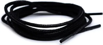 Produktbild von Corbby Schwarz gewachst dünne Schnürsenkel 90 cm