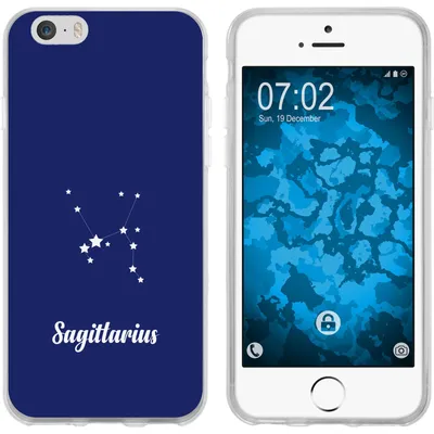 Produktbild von PhoneNatic Case kompatibel mit Apple iPhone 6 Plus / 6s Plus Silikon-Hülle SternzeichenSagittarius M5