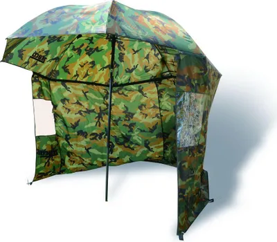 Produktbild von Zebco Nylon Camou Storm Umbrella ø2,20m Anglerschirm Angelschirm Sonnenschirm Sonnenschutz