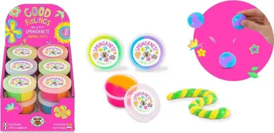 Produktbild von Trendhaus Handelsgesellschaft GF-6 Springknete Mix & Play 2-farbig 25g, 3-fach sortiert Mit dieser Springknete in 2 verschiedenen Farben kommt keine L Sonstige
