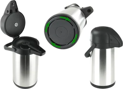 Produktbild von Getränkespender mit DREHTELLER 2,2 L Thermoskanne Isolierkanne Pumpkanne Airpot