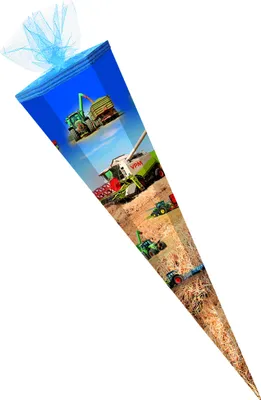 Produktbild von Schultüte / Zuckertüte / 85cm / eckig / "Landfahrzeuge"