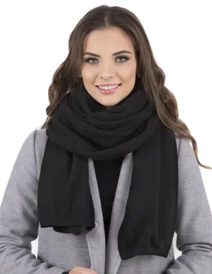 Immagine prodotto di Sciarpa invernale da donna Vivisence calda e accogliente copricollo per l'inverno e l'autunno sciarpa calda e spessa, sciarpa invernale classica da donna, EU, nera, taglia unica
