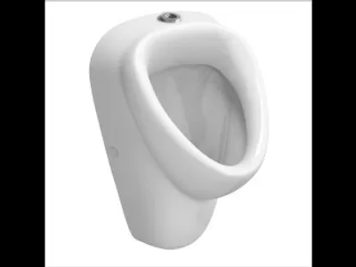 Produktbild von Vitra Norm Urinal mit Hygiene Glasur Abgang universal, Zulauf oben 370 x 355 x 585 mm weiß