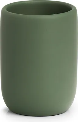 Immagine prodotto di ZELLER Bicchiere moderno per spazzolini da denti in salvia 7,2x10 cm