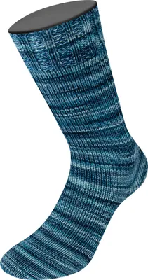 Produktbild von Lana Grossa - Vintage Socks Multi 1055 türkisgrün petrol graublau dunkelpetrol