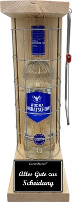 Produktbild von Wodka - Alles Gute zur Scheidung - Eiserne Reserve Gitterkäfig Geschenk zur Scheidung