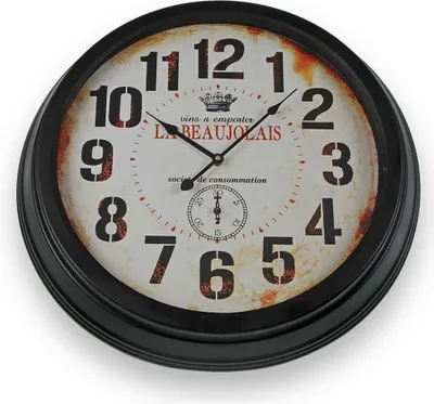 Immagine prodotto di Orologio da parete in metallo Versa Beaujolais 4 x 58 x 58 cm