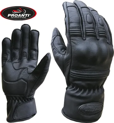 Produktbild von Motorradhandschuhe Leder kurz Motorrad Chopper Handschuhe