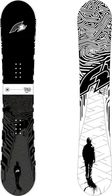 Produktbild von F2 Snowboard Black Deck extra wide Freeride/Freestyle 163w cm Schwarz 2025