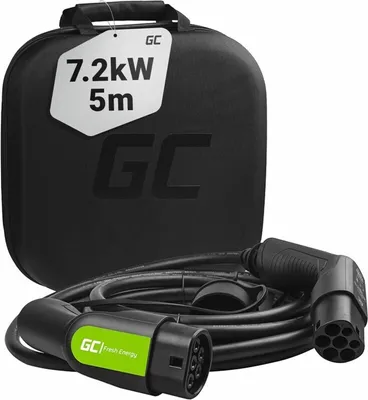 Obrázek produktu pro Green Cell EV09 nabíjecí kabel pro elektromobily Typ 2 7,2kW 5m