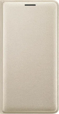 Produktbild von Samsung, Hülle für Galaxy J3 2016 Folio Leichtgewicht Slim Design mit Kartenhalter, Gold