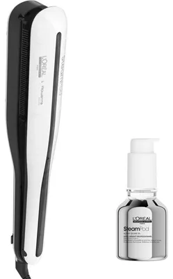 Obrázek produktu pro Sada na rovnání vlasů Steampod 3 – L'ORÉAL PROFESSIONNEL – Profesionální parní žehlička na vlasy + 3v1 vyživující přípravek na rovnání vlasů