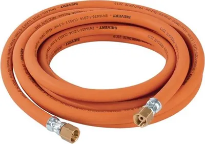 Obrázek produktu pro Propanová plynová hadice 5xmm G3/8" LHxG3/8" LH vysokotlaká L.10m SIEVERT