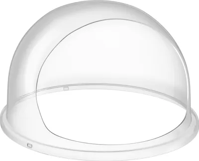 A clear plastic dome cover for a cotton candy machine, shown on a white background.