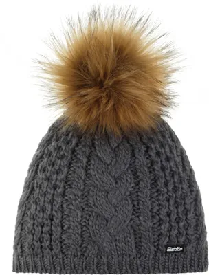 Produktbild von Eisbär Afra Lux Mütze für Damen mit Bommel, Farbe:Grau