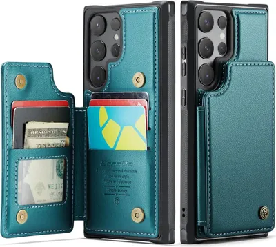 Produktbild von Samsung Galaxy S25 Ultra Hülle - CaseMe C22 Back Cover mit Kartenfach - Grün