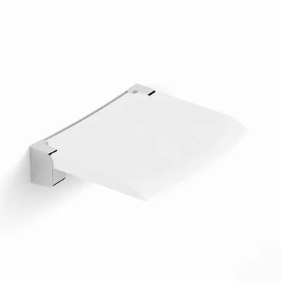 Produktbild von SAT Design-Duschklappsitz aus Kunststoff, weiß