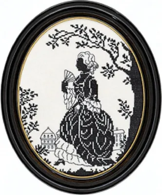 Produktbild von Eva Rosenstand, Kreuzstich-Muster "Silhouette", Zählmaschenmuster, 20x25 cm