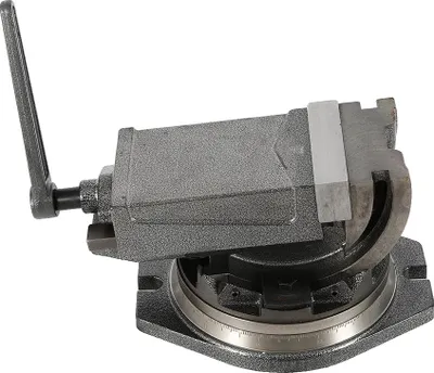 Obrázek produktu pro Svěrák pro frézky, velké otevření čelistí, otočení základny o 360°, šedý