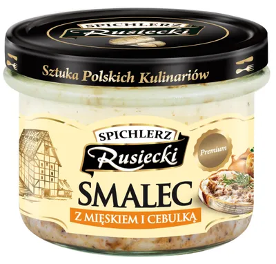 Zdjęcie produktu dla Spichlerz Rusiecki Smalec z mięskiem i cebulką 160g