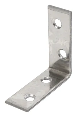 Zdjęcie produktu dla Alberts 851903 Kątownik do krzeseł, stal nierdzewna, 75 x 75 x 16 mm, zestaw 25 sztuk