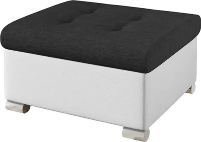 Produktbild von MIRJAN24 Sitzhocker Niko Klein, Stilvoll Polsterhocker vom Hersteller, Moderne Hocker (Farbe: Soft 017 + Soul 20)