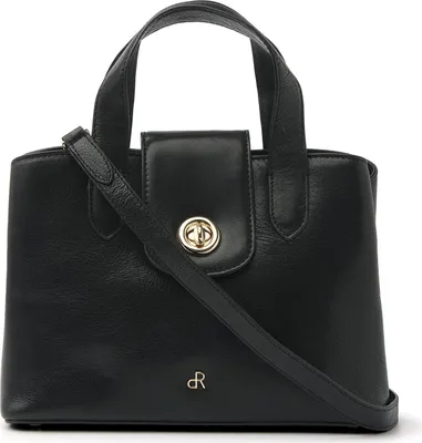 Produktbild von dR Amsterdam Umhängetasche | Leder Schultertasche | Damenhandtaschen | Damen Crossbody Tasche | Milan - 283701 Black
