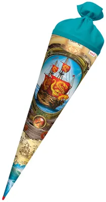 Image de ROTH 677472 ROTH Schultüte "Piratenschiff", rund, 700 mm