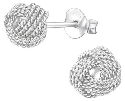 Produktbild von Ohrstecker Knoten: Ohrringe Silber 925