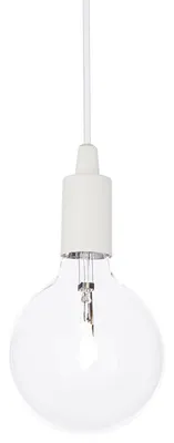 Produktbild von Aufhängung Modern Edison Metall Weiß 1 Licht E27 8W 3000K Warmes Licht