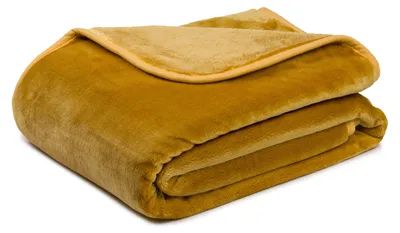 Immagine prodotto di Gözze coperta accogliente Cashmere-Feeling Premium 180 x 220 cm senape (16)