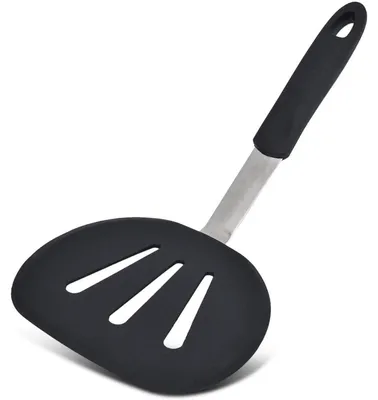 Produktbild von Silikon Pfannenwender Rund Extra Breit 31,2x15,1cm Spülmaschinenfest BPA-frei