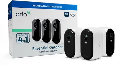 Imagen del producto de Cámara exterior Essential2 2K, paquete de 3 unidades