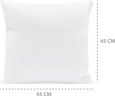 Produktbild von 2x Kopfkissen 45x45 cm Innenkissen Steppkissen Mikrofaser Kissen für Allergiker füllkissen Bettkissen Schlafkissen Pillow (Weiß, 2er Set 45 x 45 cm)