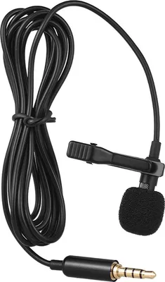 Produktbild von Andoer EY-510A Mini tragbare Clip-on Revers Lavalier Kondensator Mic verdrahtete Mikrofon fuer ios iPad Android Smartphone DSLR Kamera Computer PC Laptop