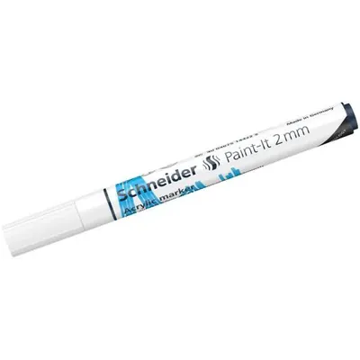 Image de Marqueurs acryliques Schneider, Paint-It 310/320/330, couleur:blanc, largeur de trait:2 mm