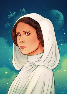 Produktbild von Wandbild - Star Wars Princess of Alderaan - Größe 50 x 70 cm