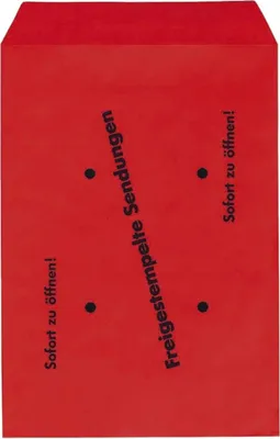 Image de Pochette d'expédition B4 gum. 100g rouge
