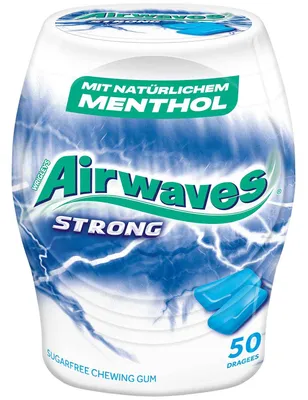 Immagine prodotto di 6 confezioni di Airwaves 602663 Airwaves STRONG gomme da masticare, 50 pastiglie