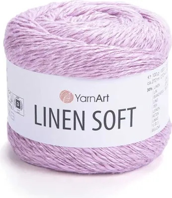 Produktbild von YarnArt Linen Soft 100g Lilirosé - Atmungsaktive Naturfasermischung für Sommerprojekte!