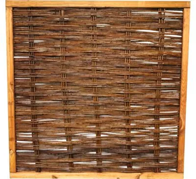 Produktbild von Zaun Teilelement Weidengeflechtzaun Fako 120 x 140 cm braun