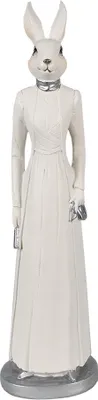Produktbild von Clayre & Eef Figur Kaninchen 41 cm Weiß Polyresin