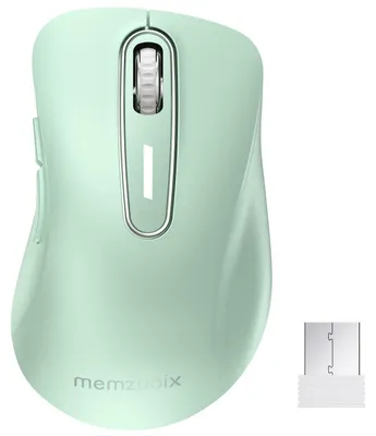 Obrázok produktu pre Bezdrôtová myš, 5 tlačidiel, 1400 DPI, 2400 MHz, USB prijímač, svetlozelená
